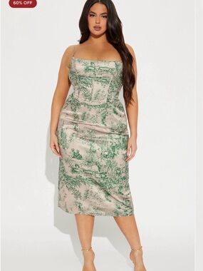 Corset midi dress